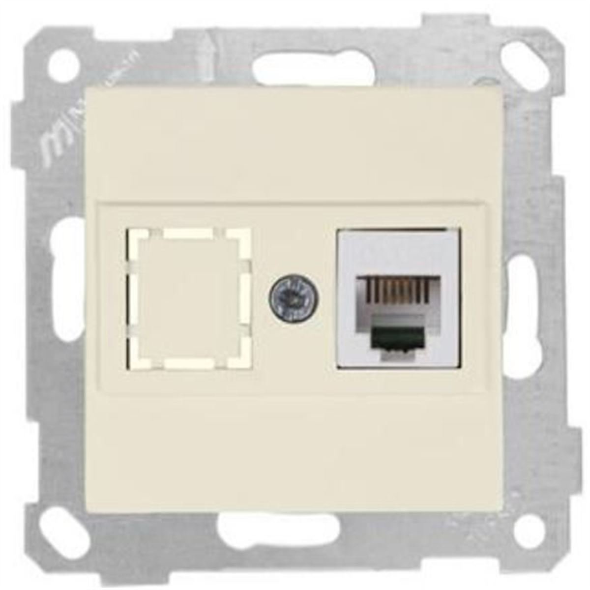 RİTA MEK TUŞ TELEFON PRİZİ 1XRJ12 KREM 1